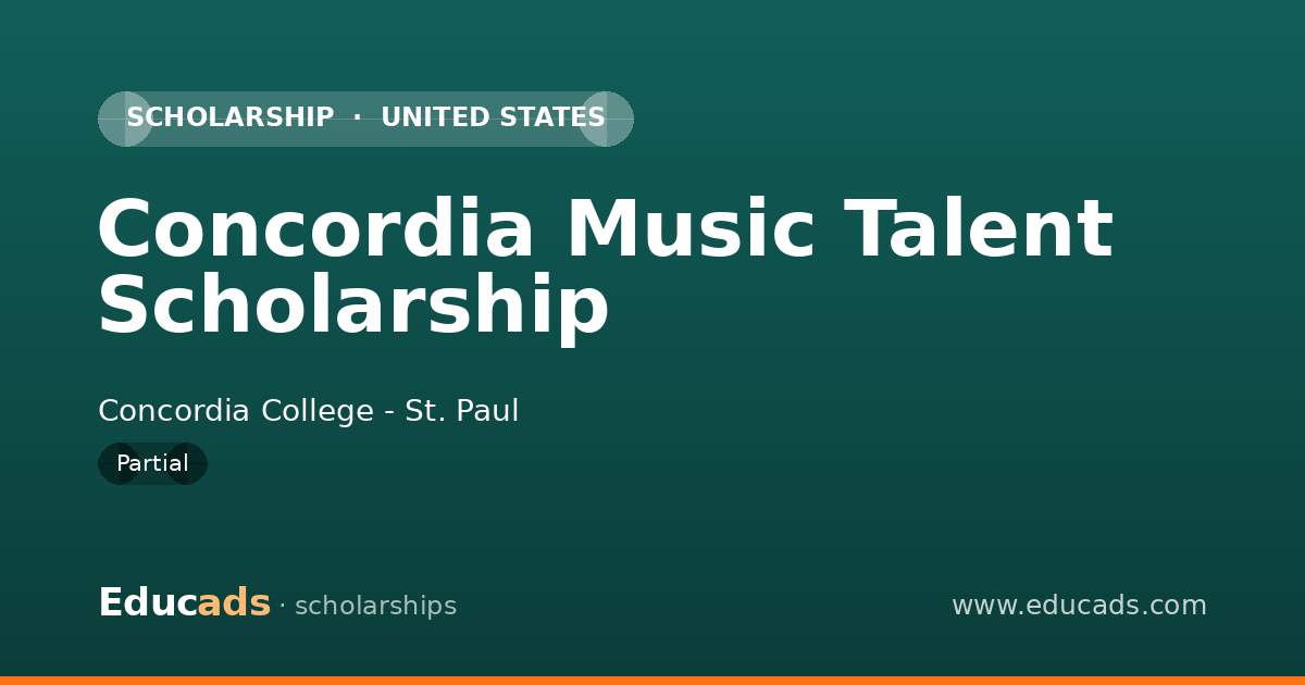 Concordia Music Talent Scholarship scholarship