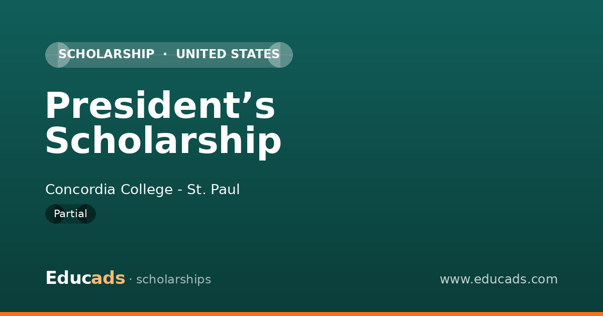 President’s Scholarship scholarship