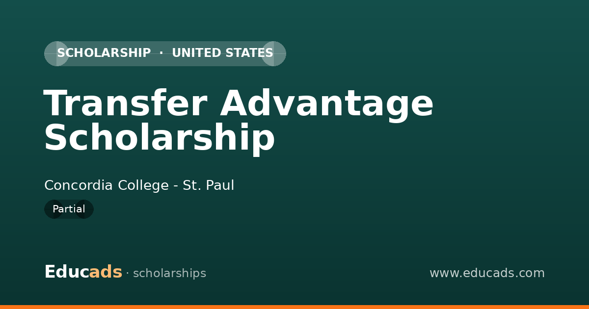 Transfer Advantage Scholarship scholarship
