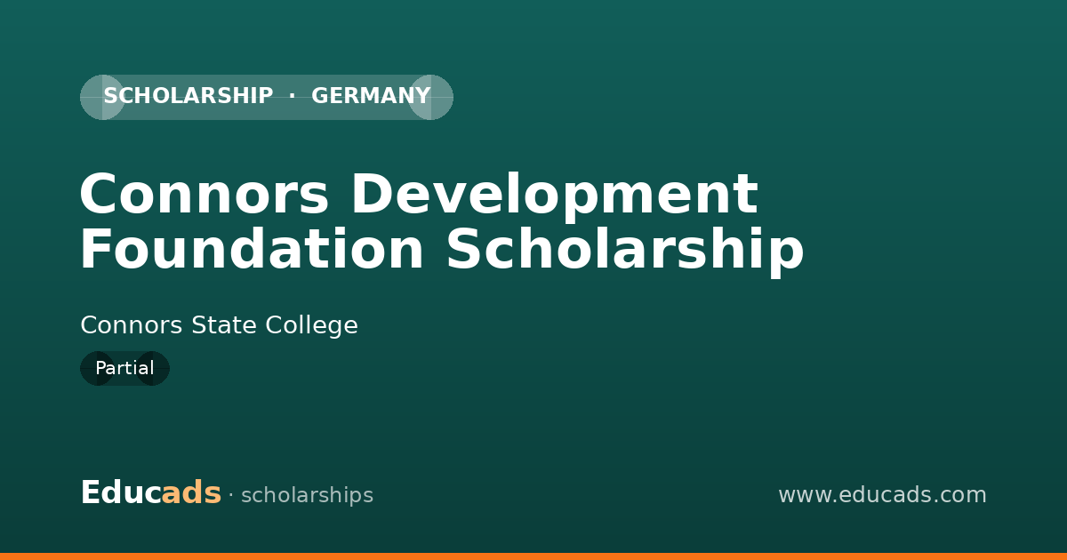 Connors Development Foundation Scholarship scholarship