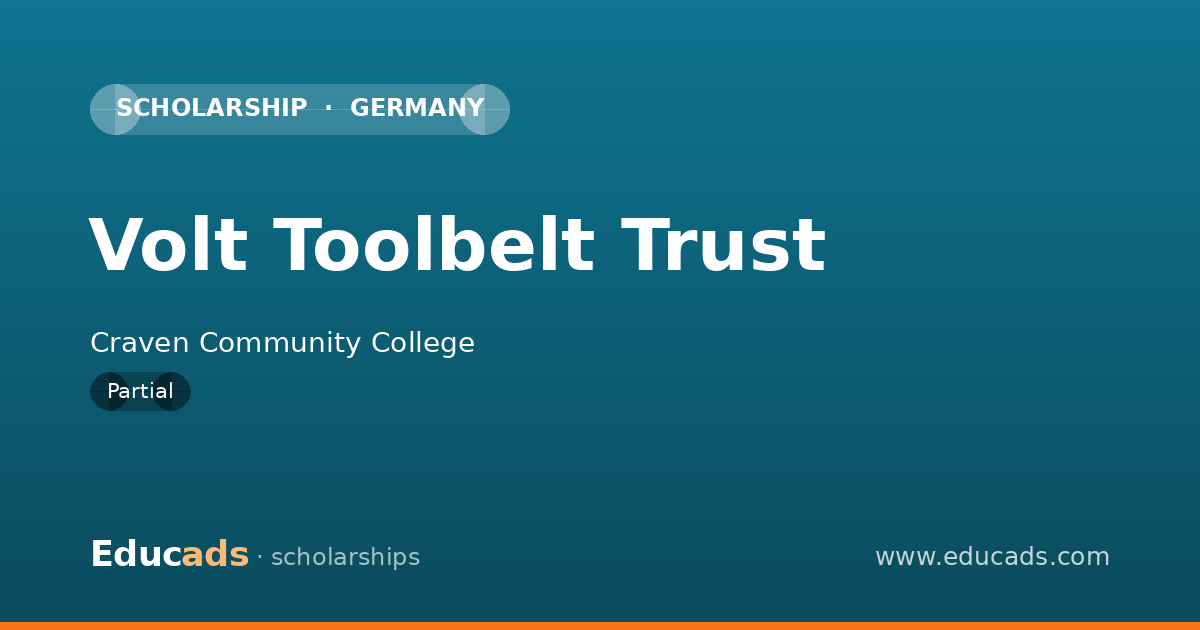 Volt Toolbelt Trust scholarship