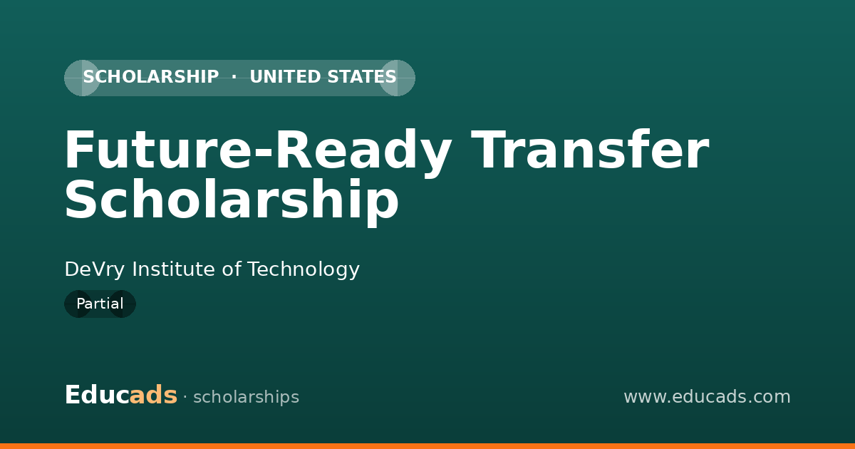 Future-Ready Transfer Scholarship scholarship