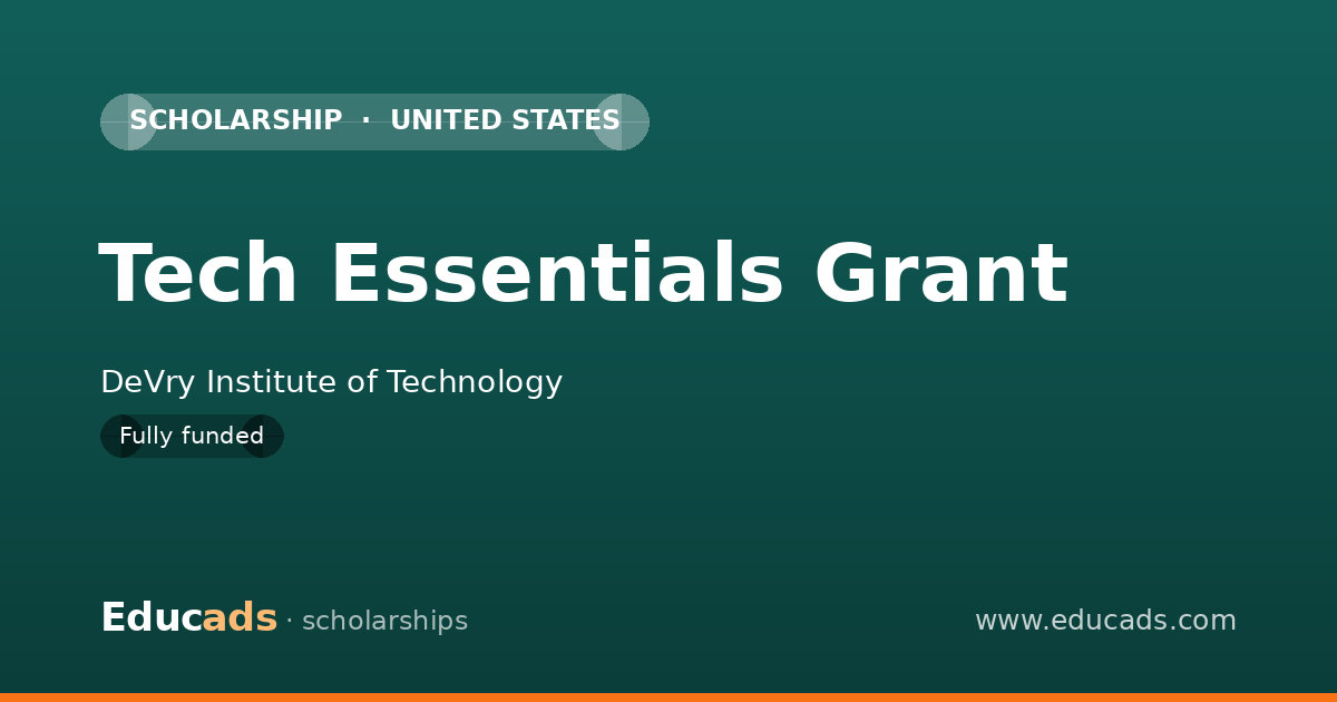 Tech Essentials Grant scholarship