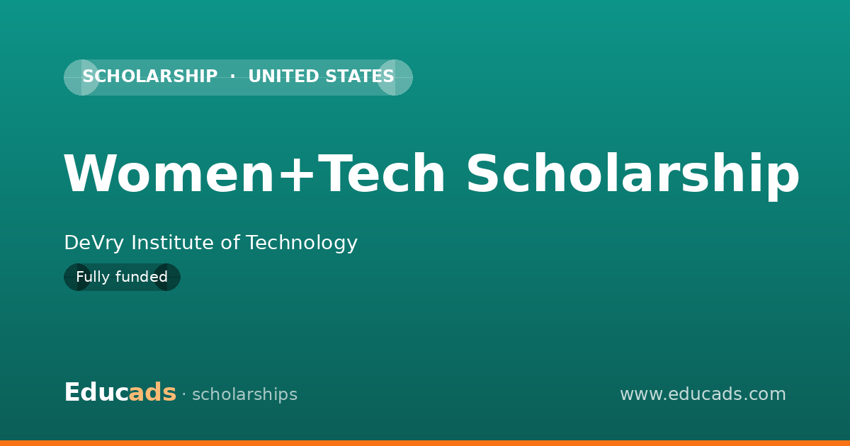Women+Tech Scholarship scholarship