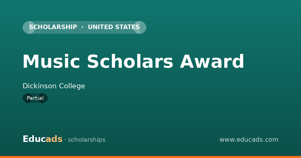 Music Scholars Award scholarship