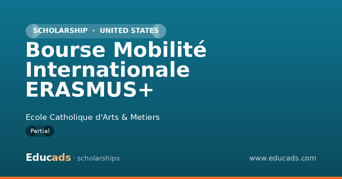 Bourse Mobilité Internationale ERASMUS+ scholarship