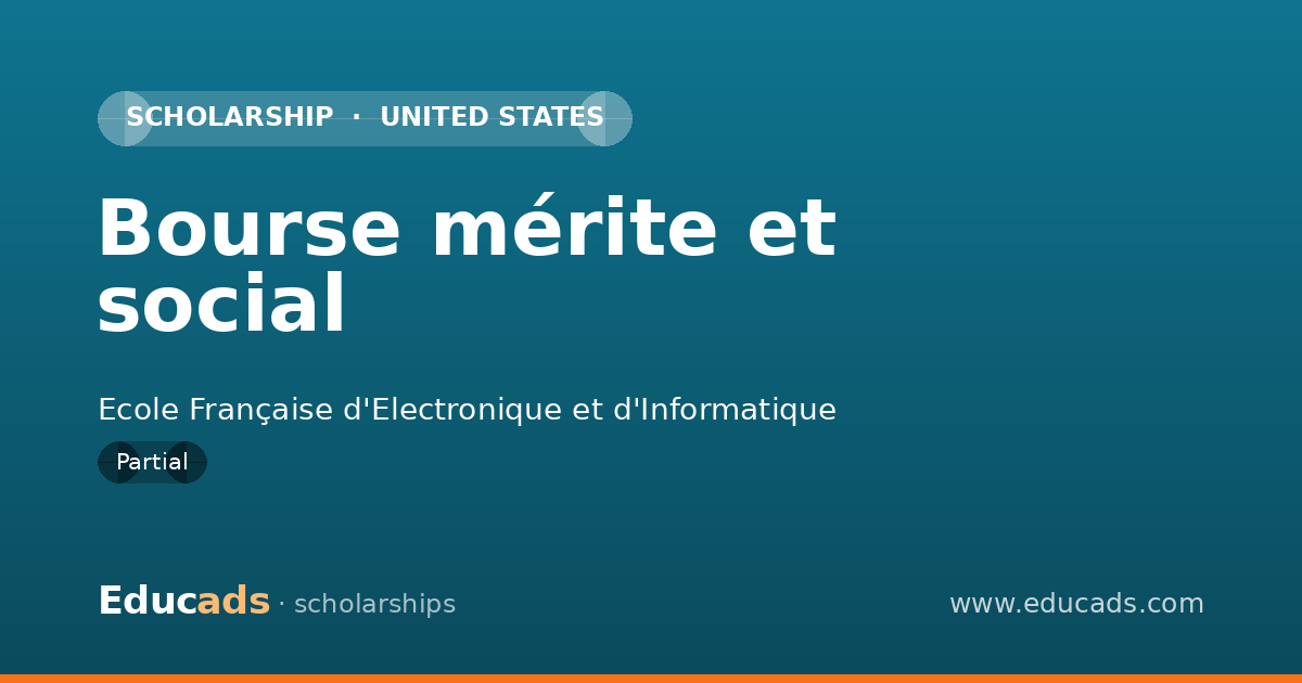 Bourse mérite et social scholarship