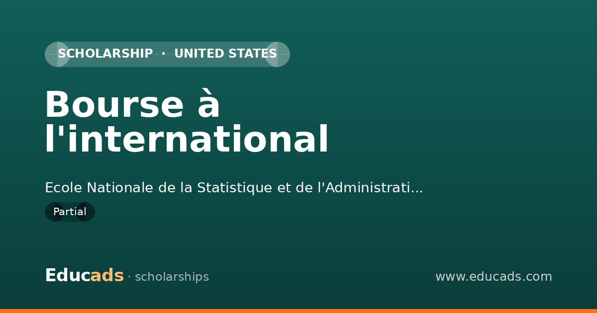 Bourse à l'international scholarship