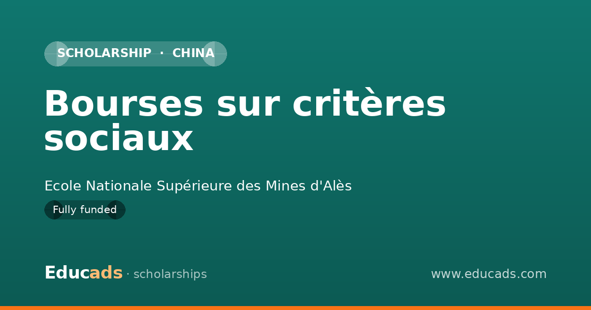 Bourses sur critères sociaux scholarship