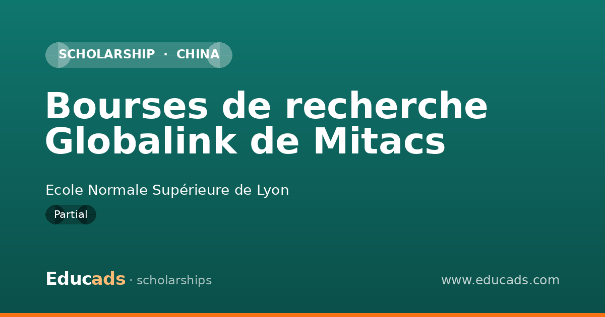 Bourses de recherche Globalink de Mitacs scholarship