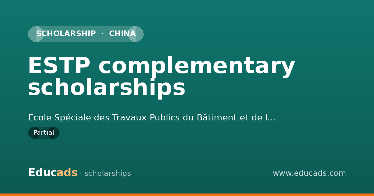 ESTP complementary scholarships scholarship