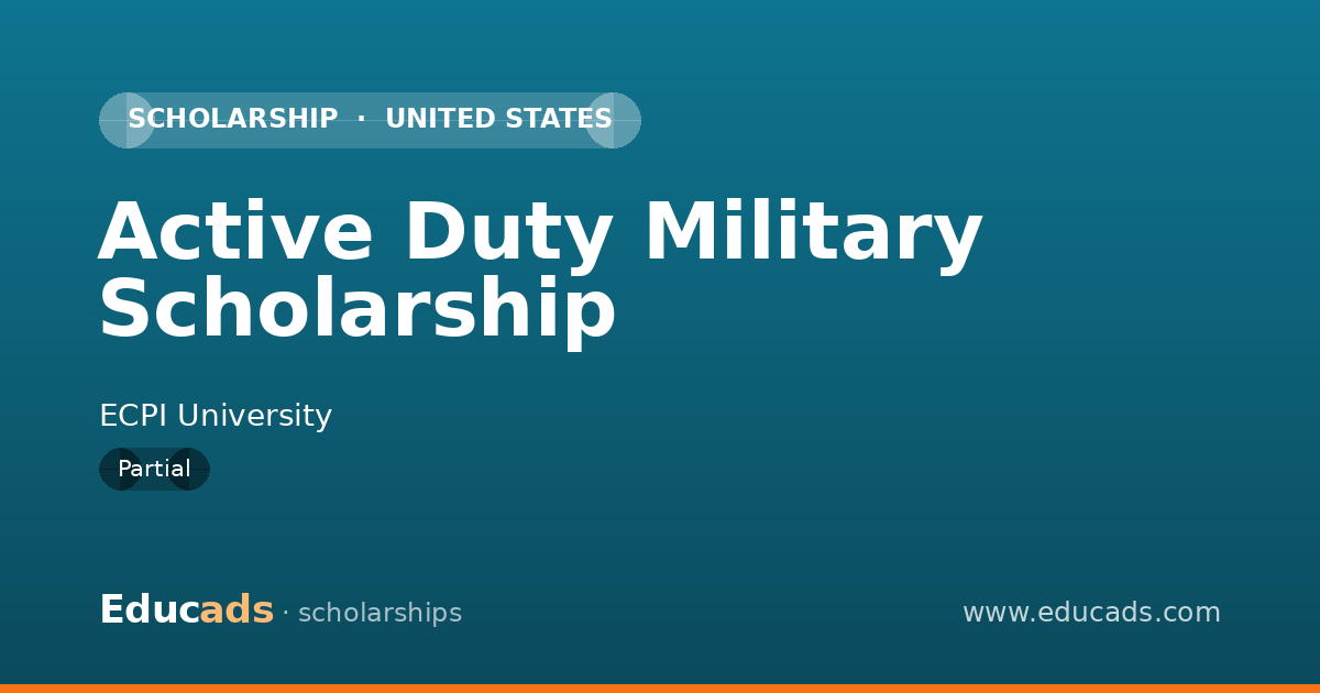 Active Duty Military Scholarship scholarship