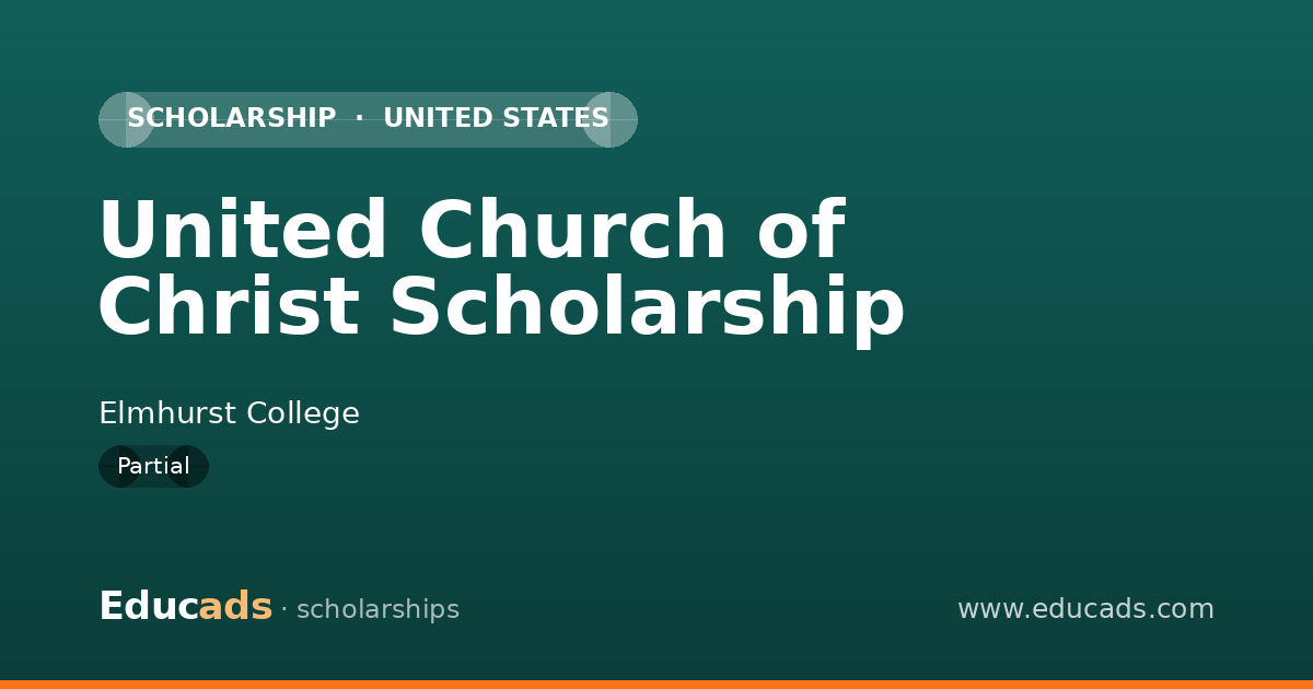 United Church of Christ Scholarship scholarship
