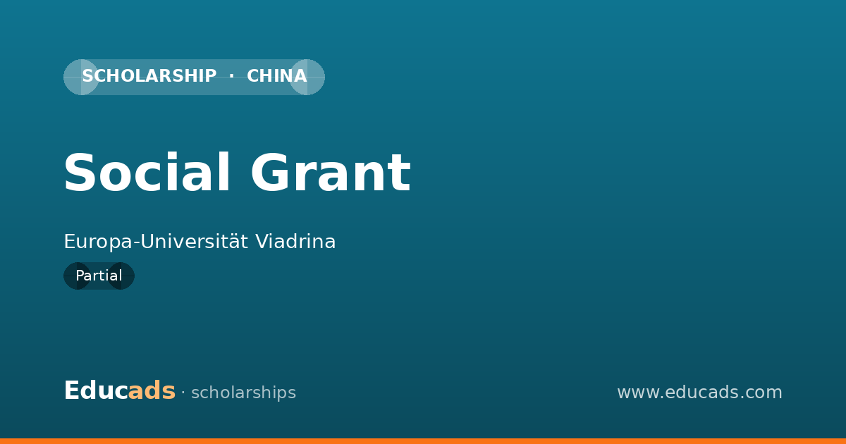 Social Grant scholarship