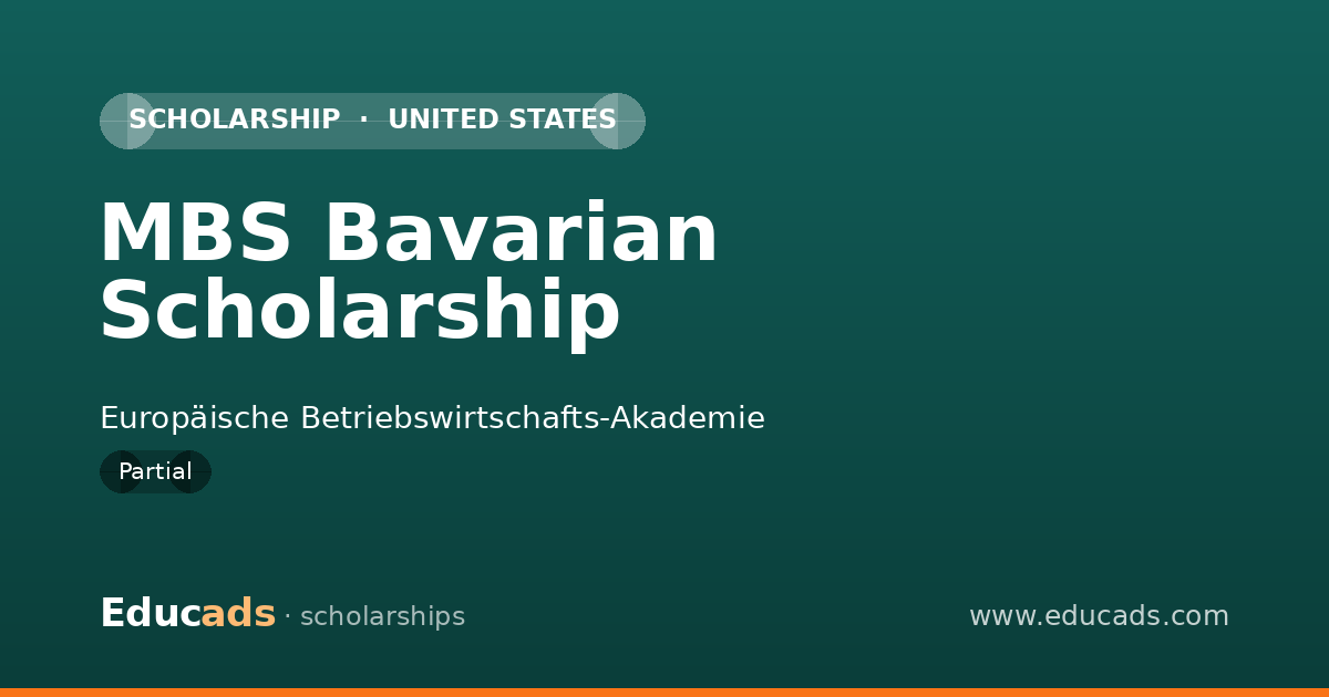 MBS Bavarian Scholarship scholarship