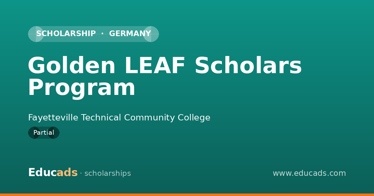 Golden LEAF Scholars Program scholarship
