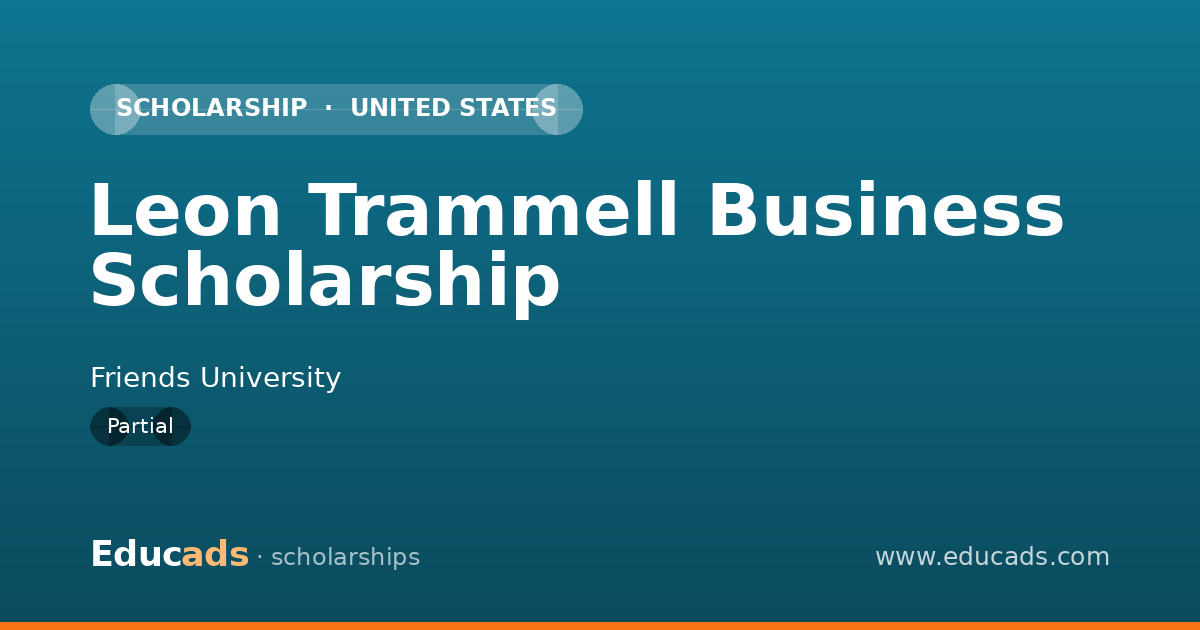 Leon Trammell Business Scholarship scholarship