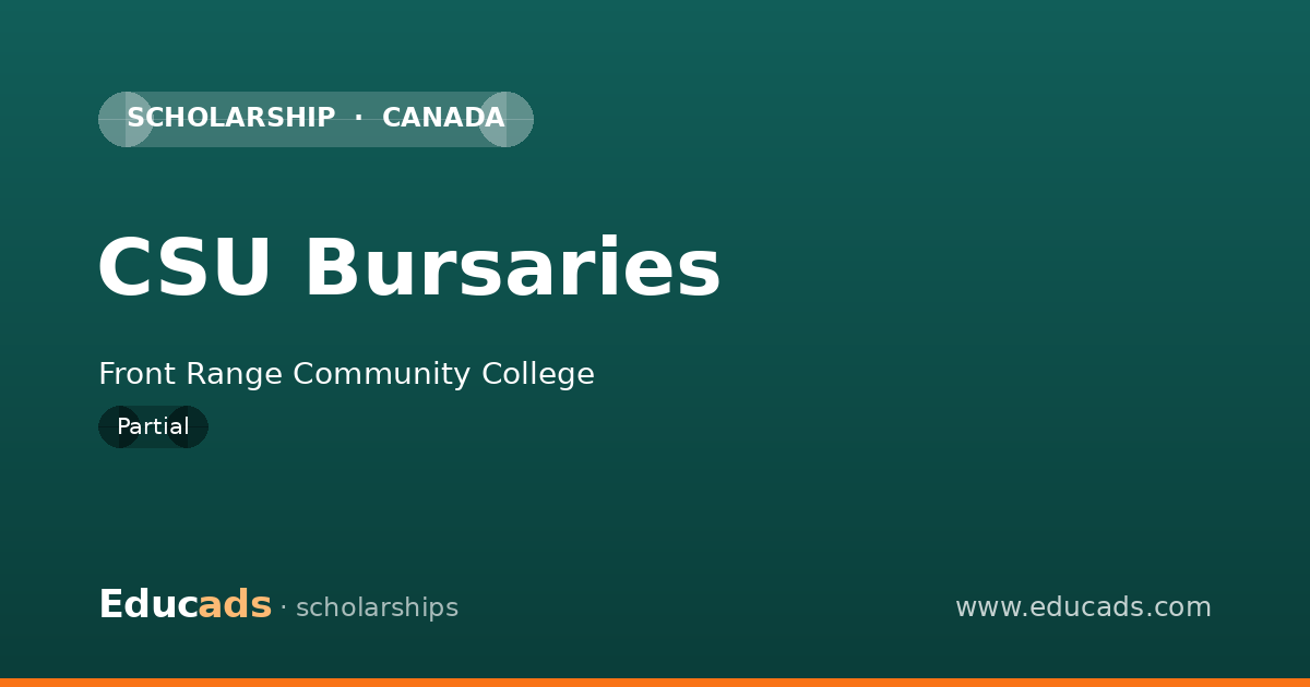 CSU Bursaries scholarship