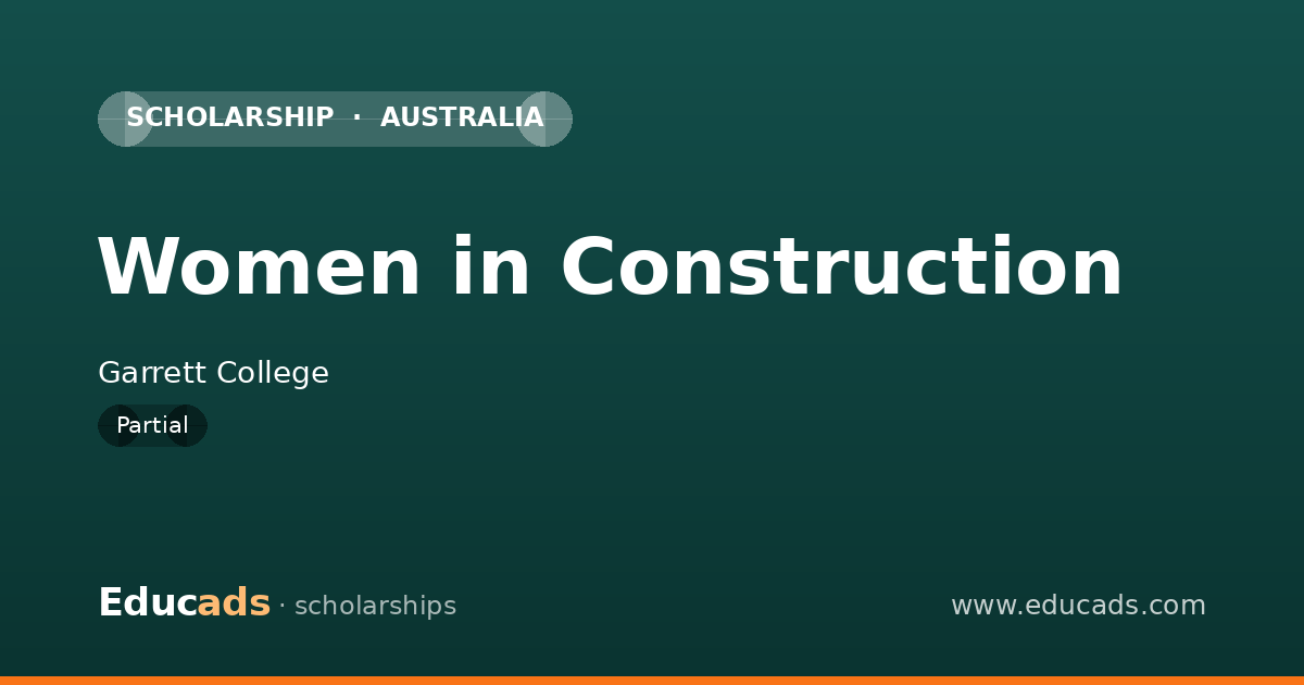 Women in Construction scholarship