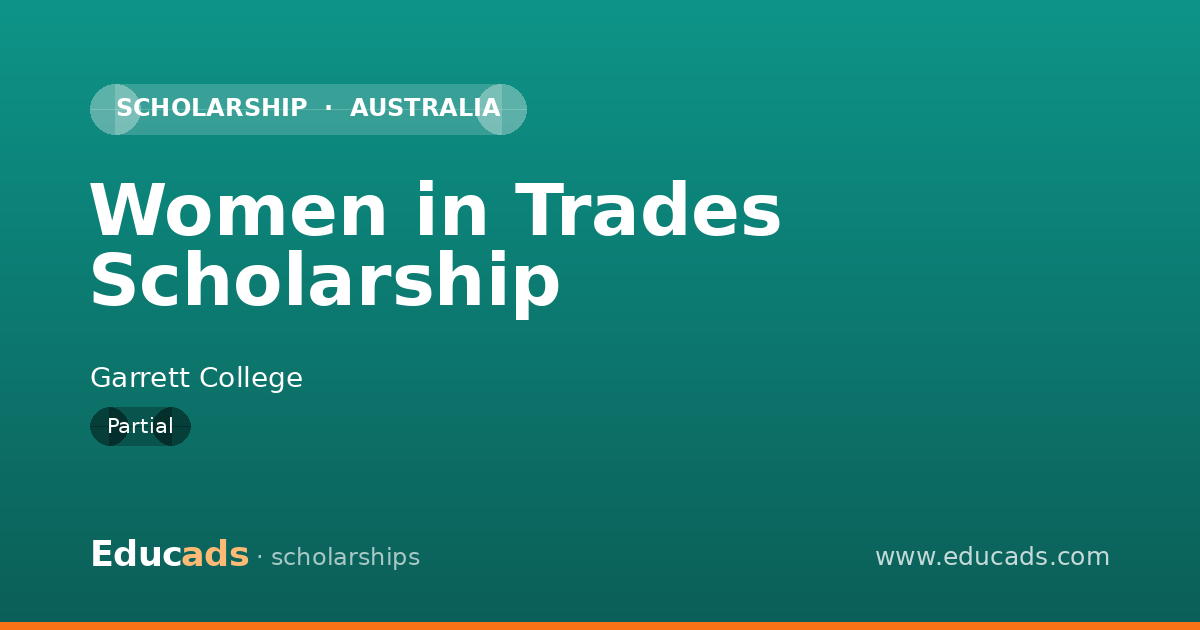 Women in Trades Scholarship scholarship