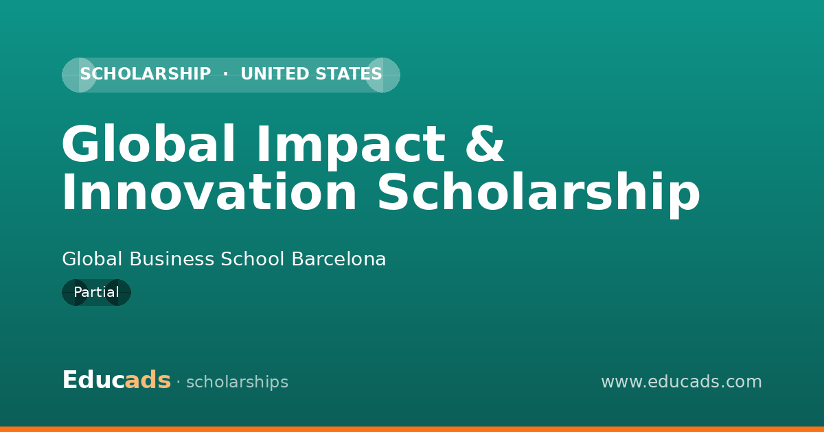 Global Impact & Innovation Scholarship scholarship