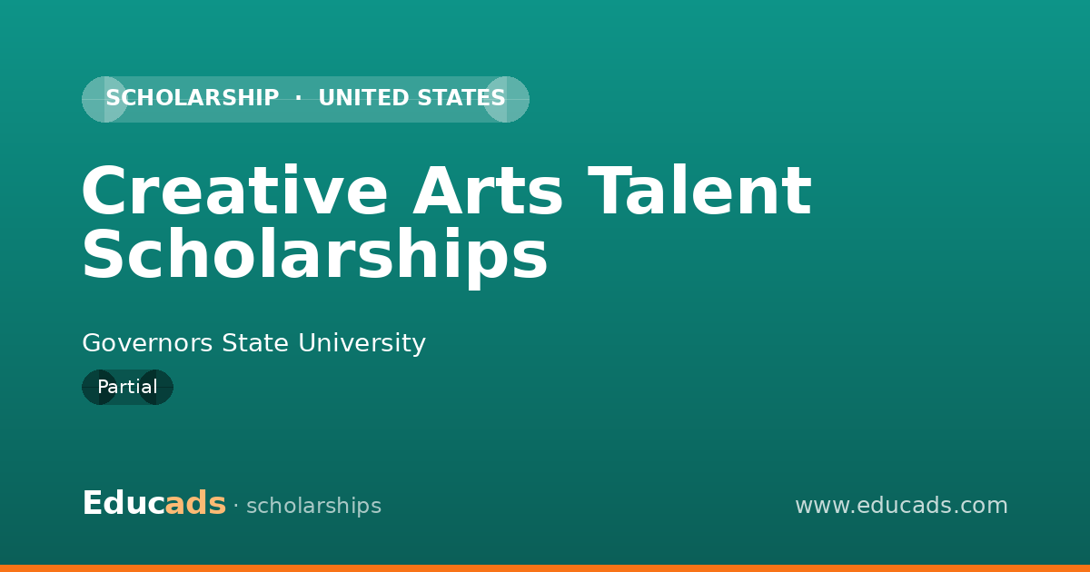 Creative Arts Talent Scholarships scholarship