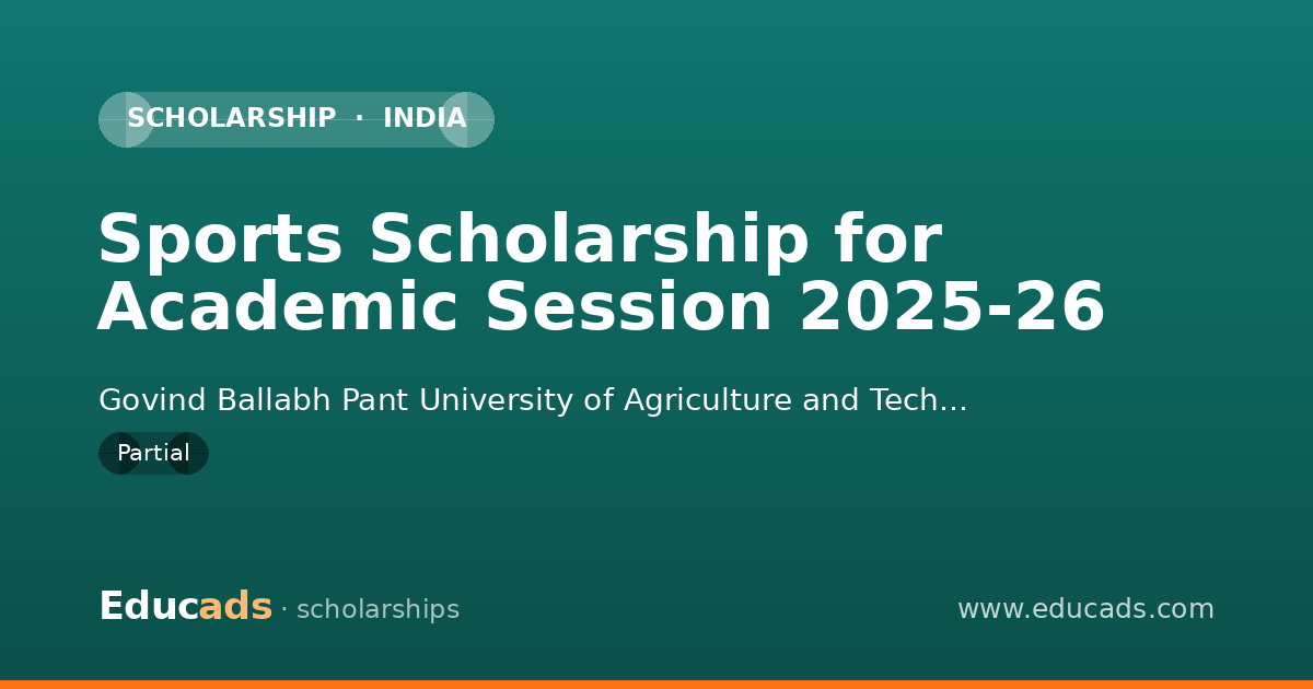 Sports Scholarship for Academic Session 2025-26 scholarship
