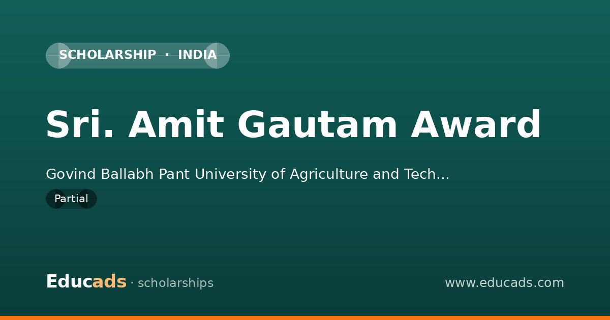 Sri. Amit Gautam Award scholarship
