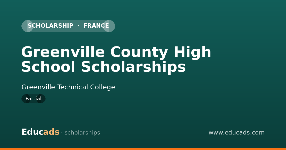 Greenville County High School Scholarships scholarship