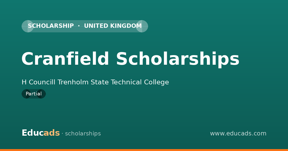 Cranfield Scholarships scholarship
