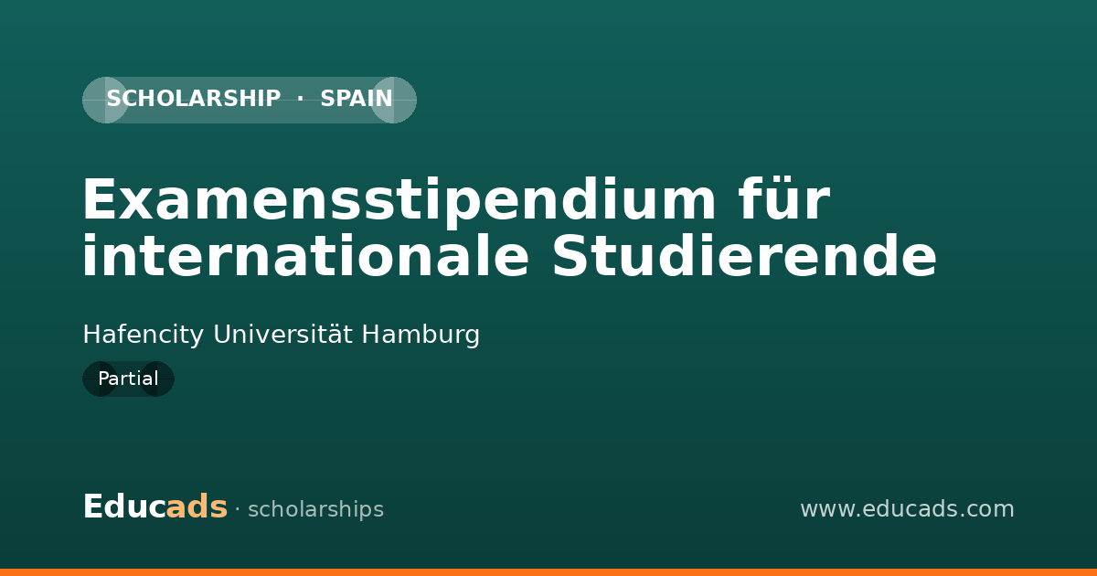 Examensstipendium für internationale Studierende scholarship