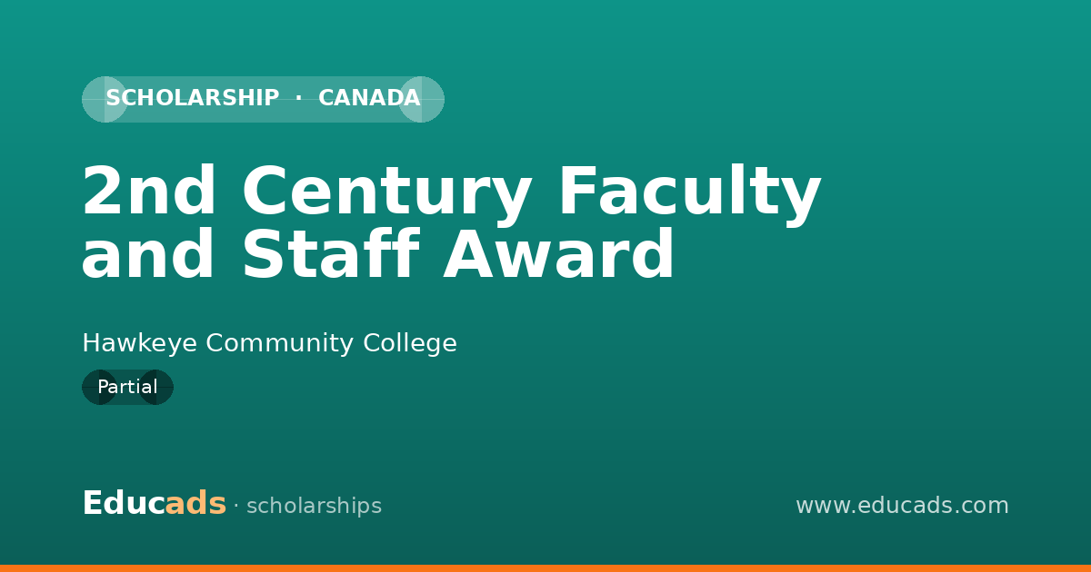 2nd Century Faculty and Staff Award scholarship