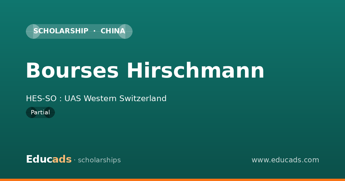 Bourses Hirschmann scholarship