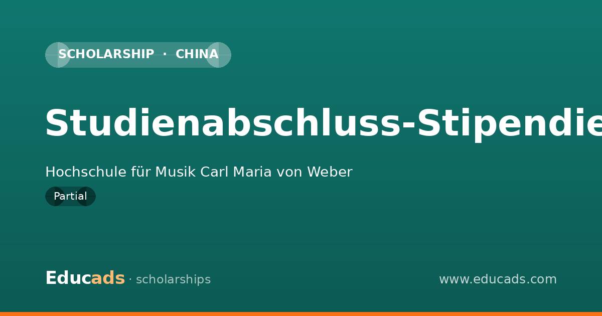 Studienabschluss-Stipendien scholarship