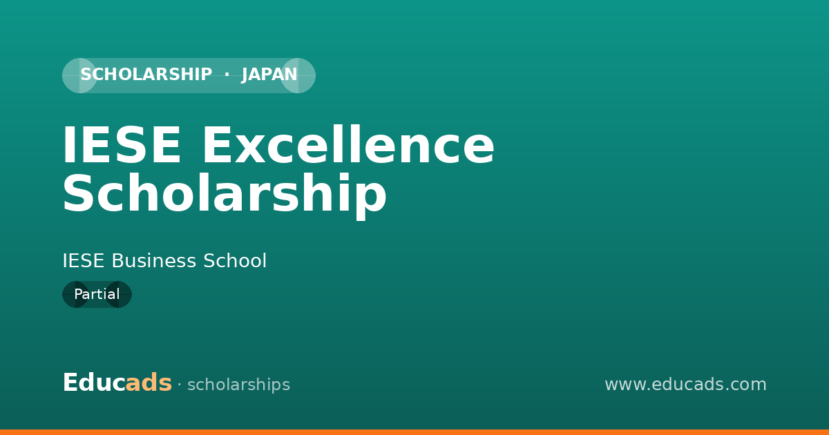 IESE Excellence Scholarship scholarship