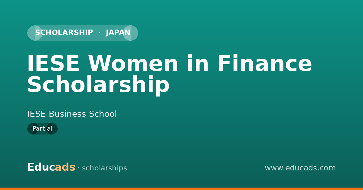 IESE Women in Finance Scholarship scholarship