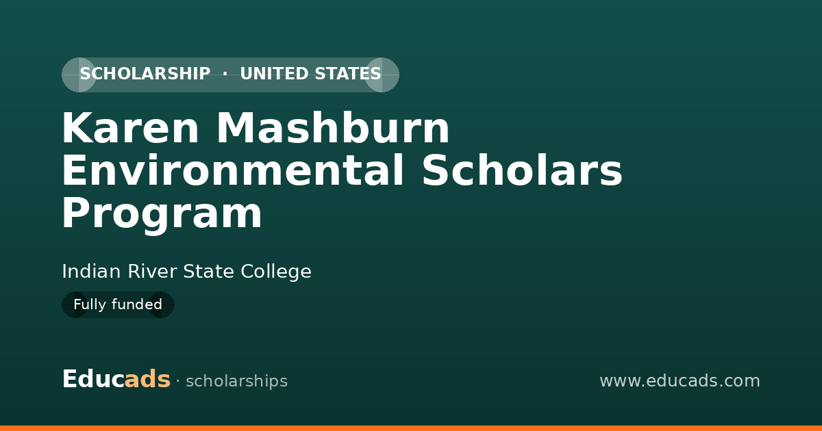 Karen Mashburn Environmental Scholars Program scholarship