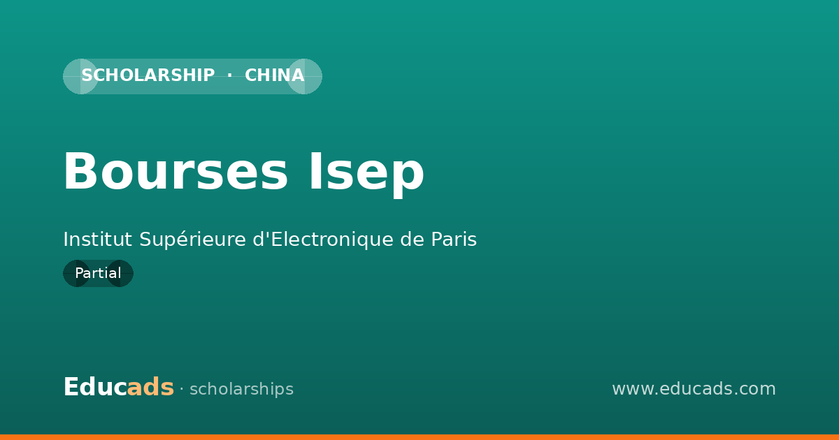 Bourses Isep scholarship
