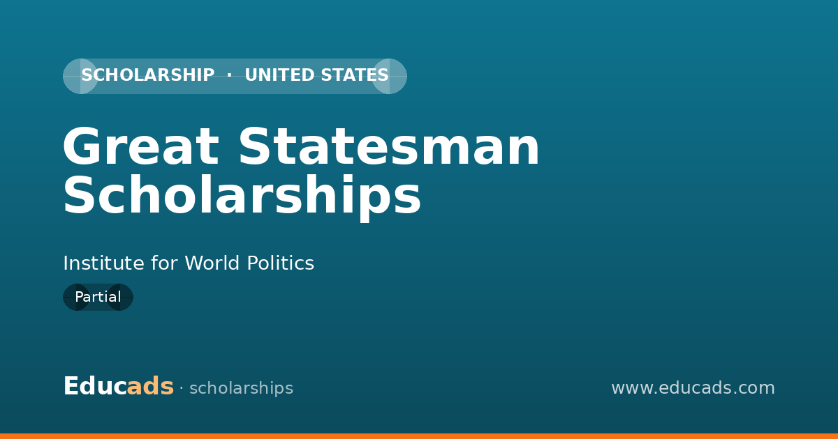 Great Statesman Scholarships scholarship