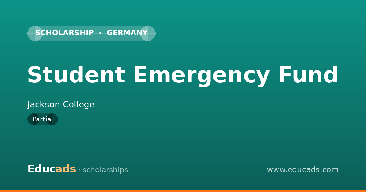 Student Emergency Fund scholarship