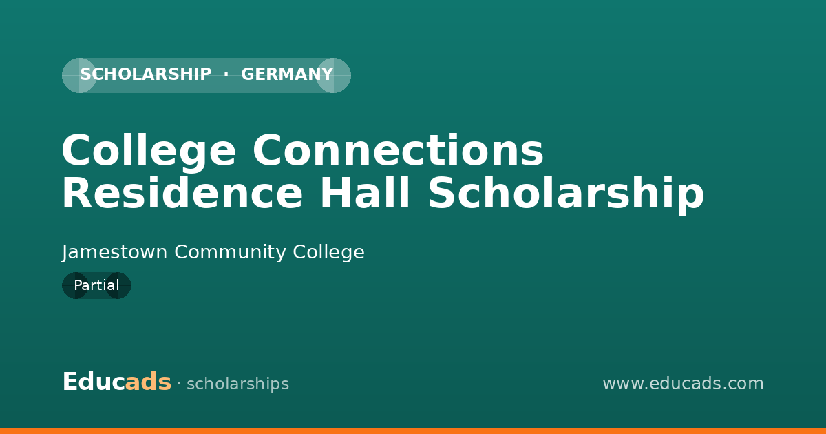College Connections Residence Hall Scholarship scholarship
