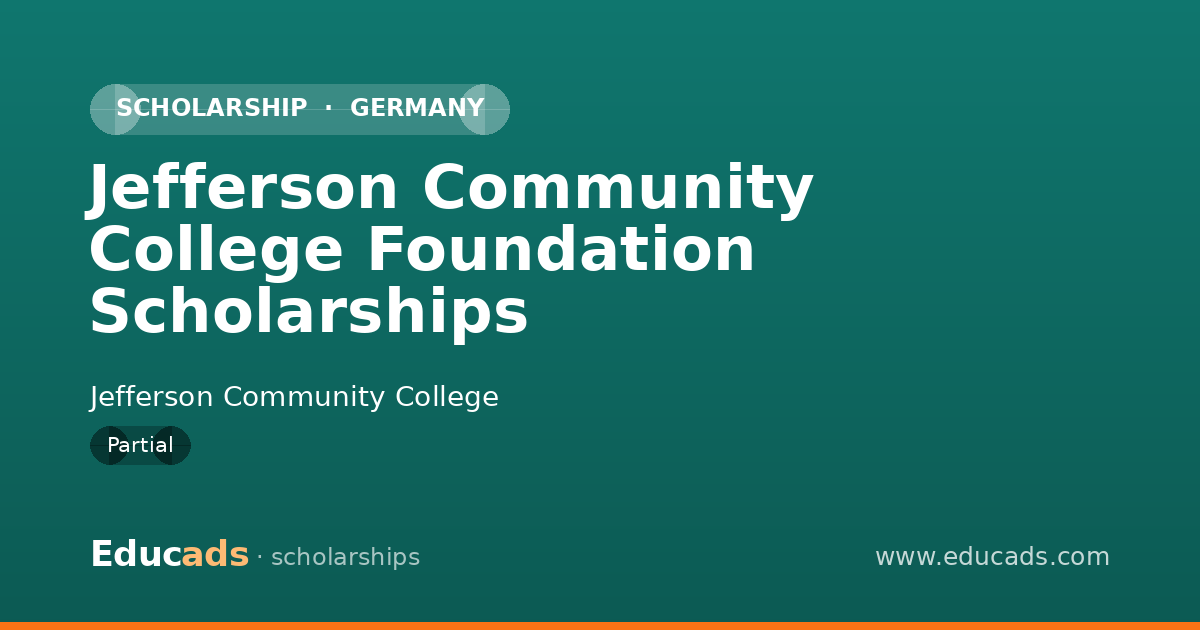 Jefferson Community College Foundation Scholarships scholarship