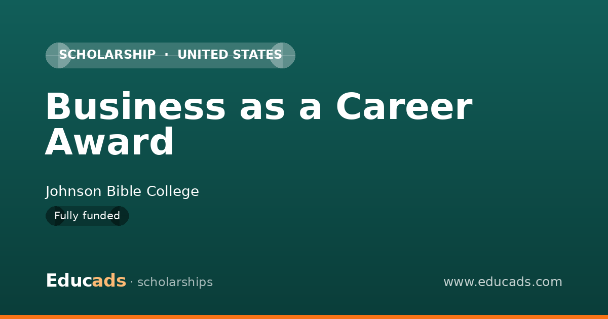 Business as a Career Award scholarship