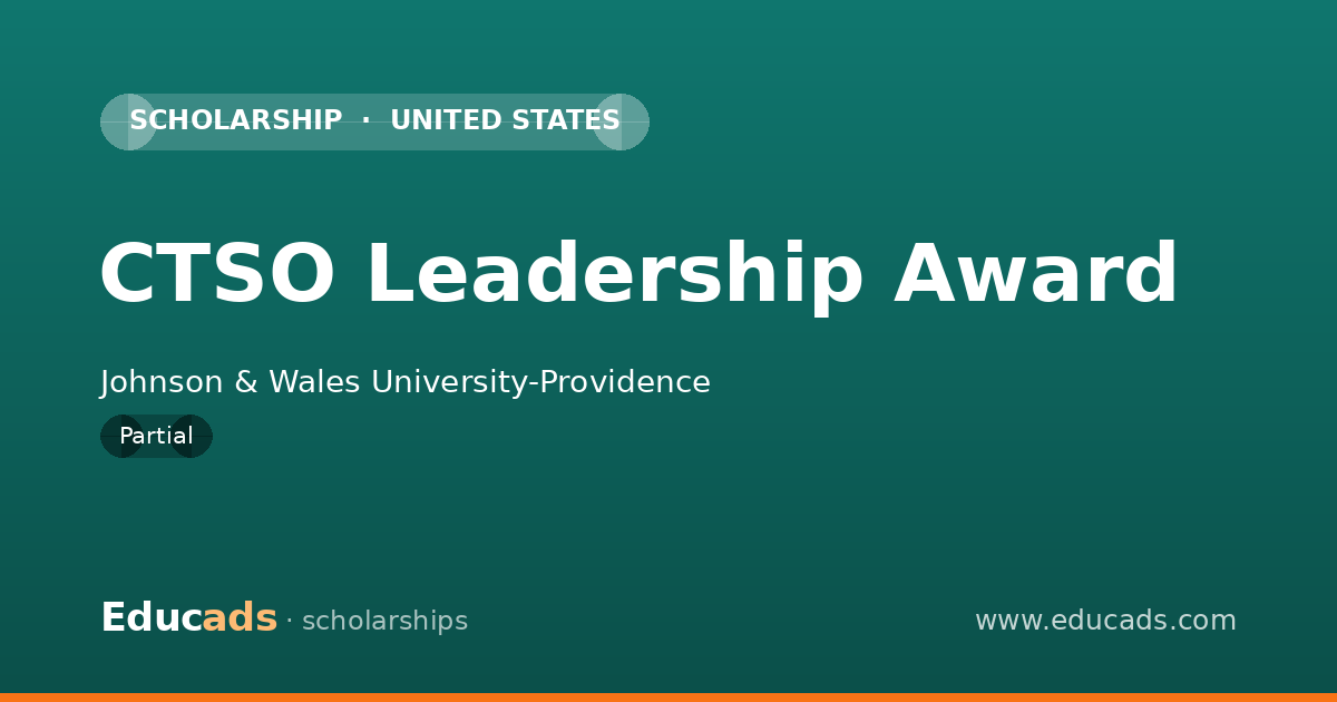 CTSO Leadership Award scholarship