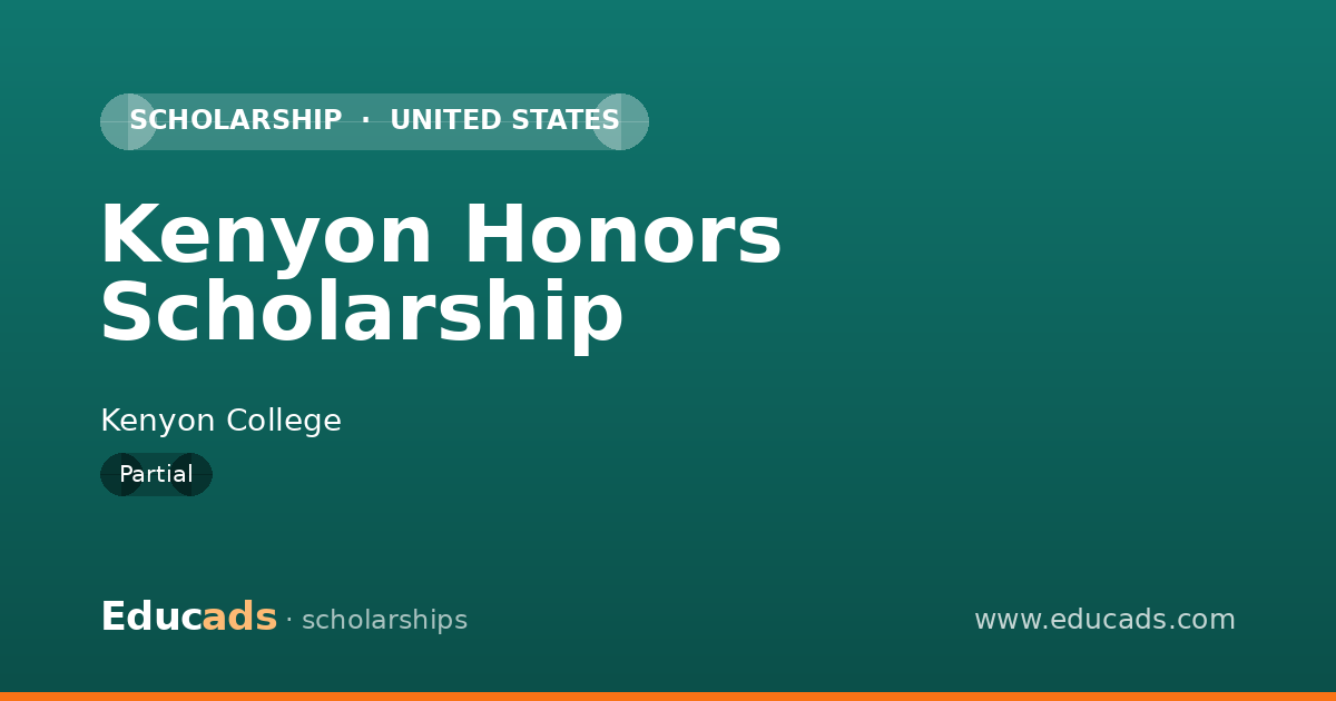 Kenyon Honors Scholarship scholarship