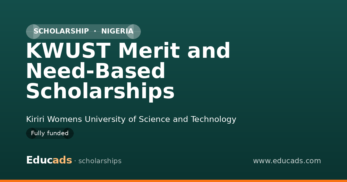KWUST Merit and Need-Based Scholarships scholarship