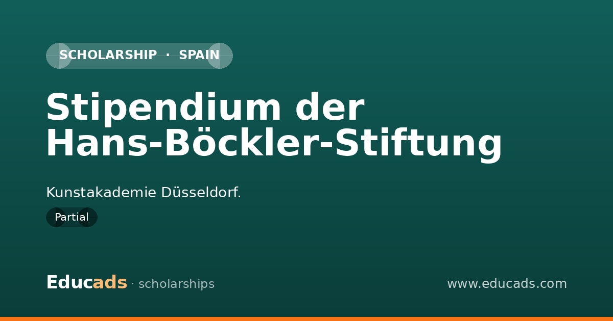 Stipendium der Hans-Böckler-Stiftung scholarship