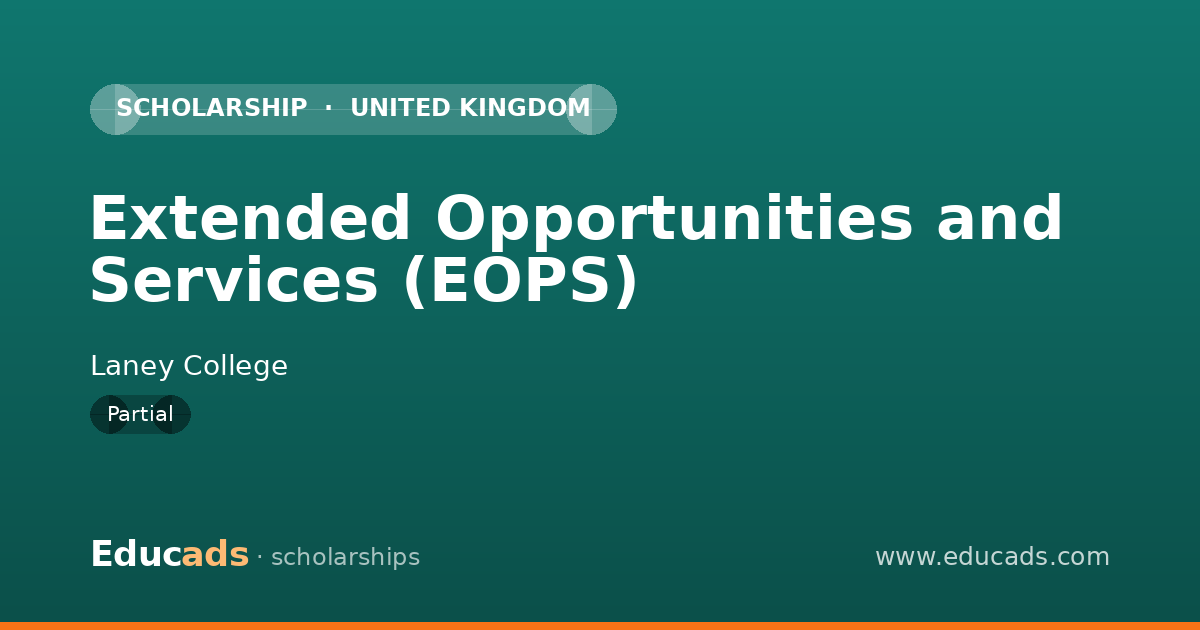 Extended Opportunities and Services (EOPS) scholarship
