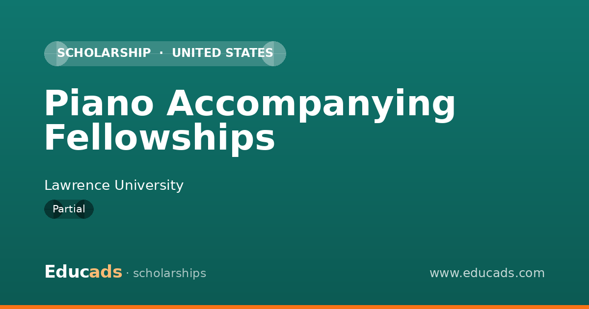 Piano Accompanying Fellowships scholarship
