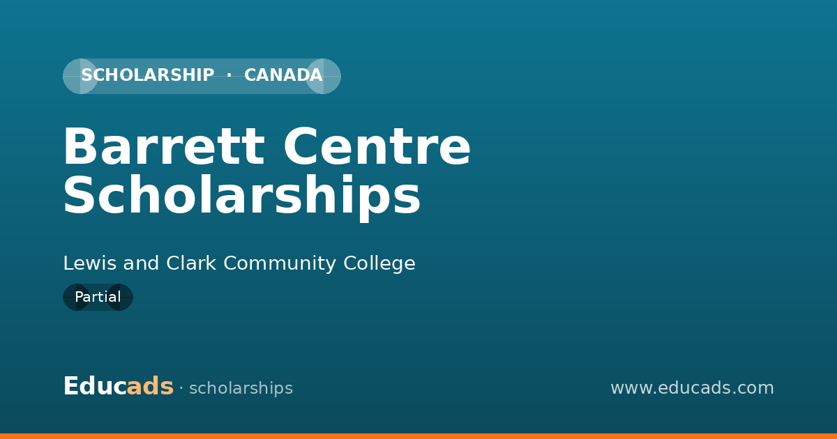 Barrett Centre Scholarships scholarship